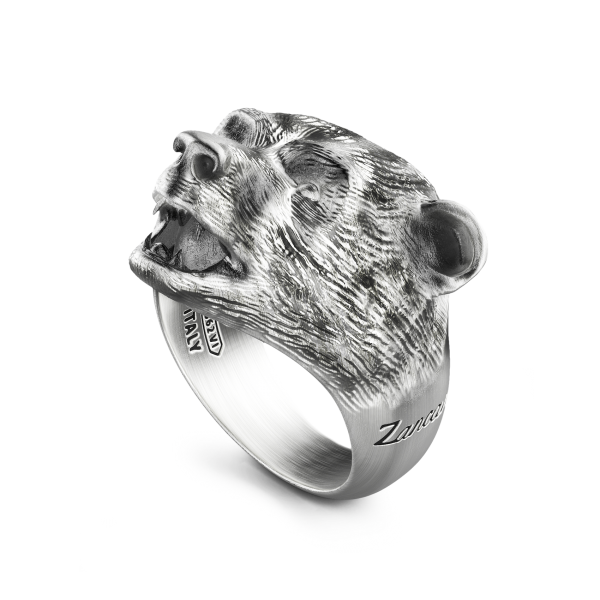 Bague Zancan ours en argent.