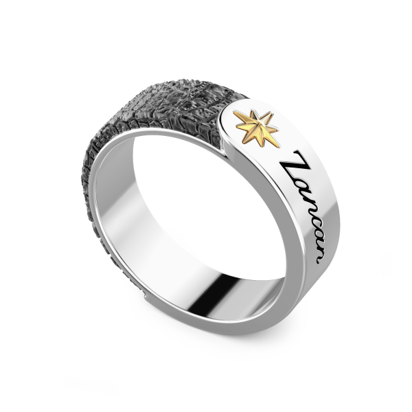 Zancan silver band ring...