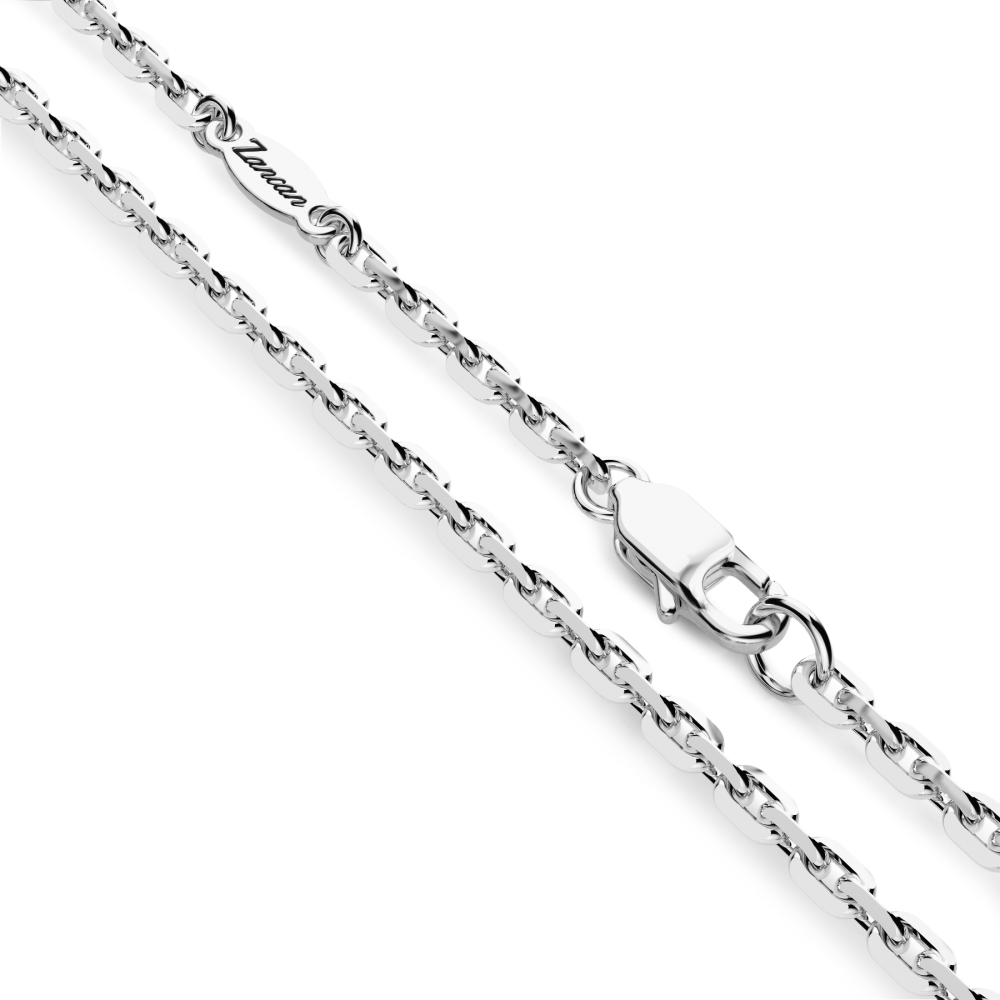 Collana Zancan in argento con pendente a teschio con corona.