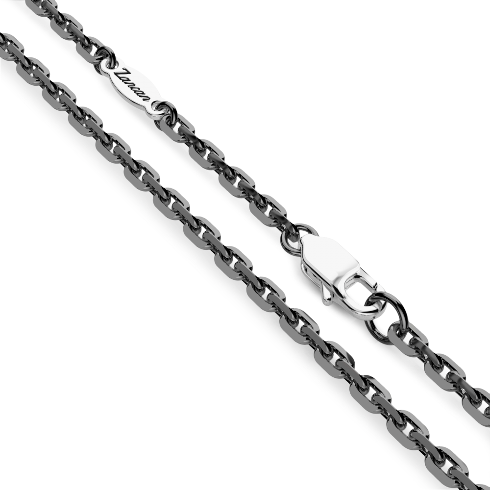 Collana Zancan in argento con pendente a teschio e serpente.