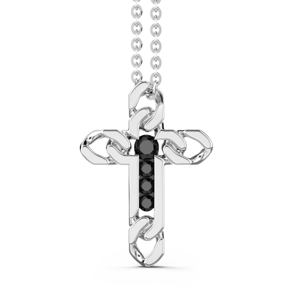 Collier pour homme en argent.