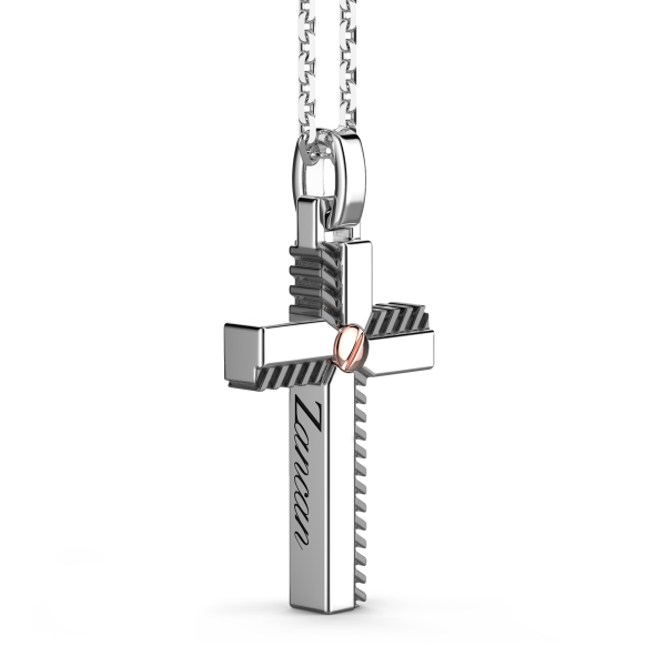 Zancan-Kette aus Silber mit...