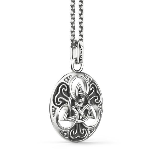 Zancan silver necklace with...