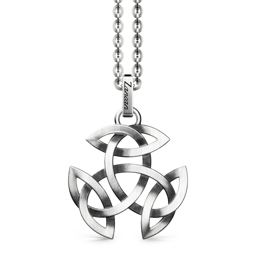 Collana Zancan in argento con pendente celtico.