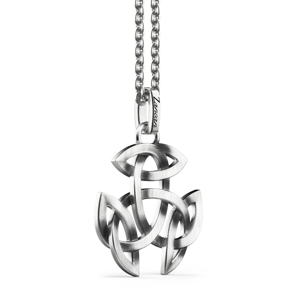 Collana Zancan in argento con pendente celtico.