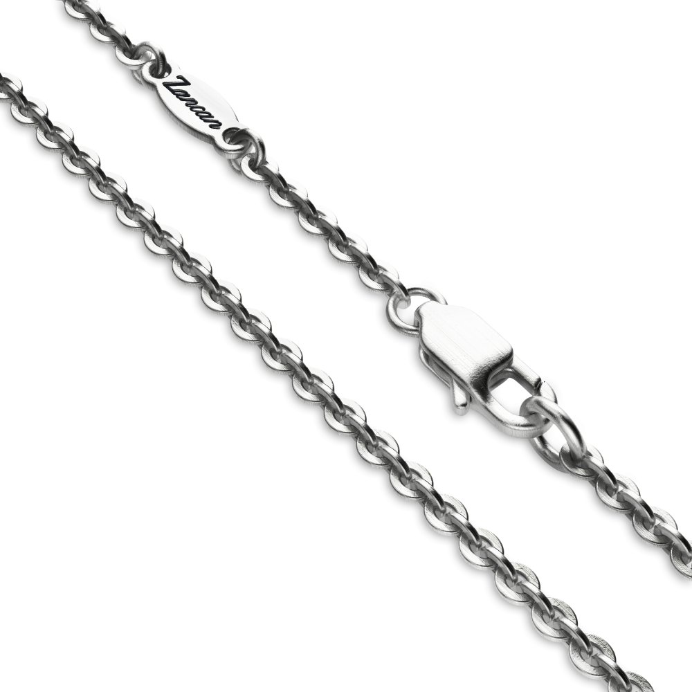 Collana Zancan in argento con scorpione su pendente a targa.