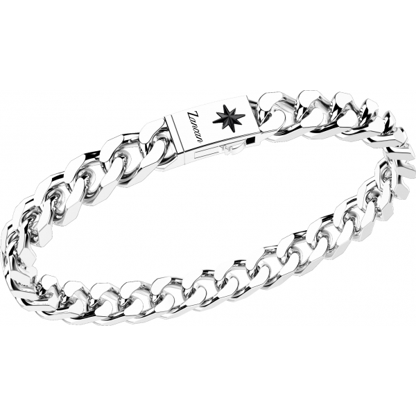 Zancan silver curb chain...